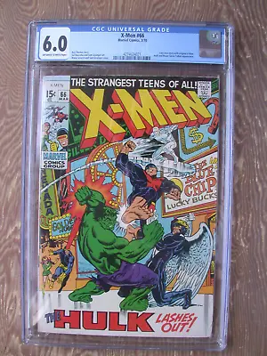 Buy X-Men   #66   CGC 6.0   Hulk Appears   Last New Story With Original X-Men  1970 • 120.47£