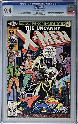 Buy Uncanny X-Men #132 CGC 9.4 Marvel Comics 1980 John Bryne Hellfire Club • 87.95£