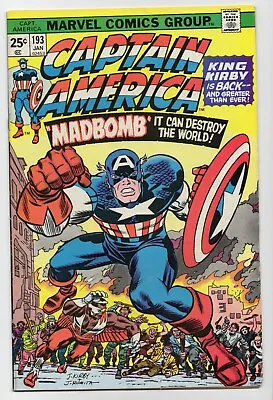 Buy Captain America #193 Marvel Comics (1976) - Classic Kirby Cover 🔑 • 25.90£