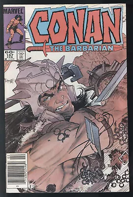 Buy Conan The Barbarian 167 Fine- Newsstand  Marvel Comics 1985 • 2.40£