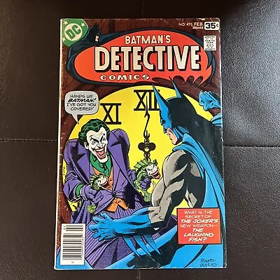 Buy Detective Comics #475 “The Laughing Fish!” Joker Cover! 1978 (Deadshot Mention) • 67.09£