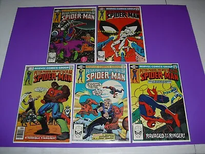 Buy Spectacular Spider-Man 51 52 53 57 58 All VF Or Better 1981! Marvel Run 4371 • 23.65£