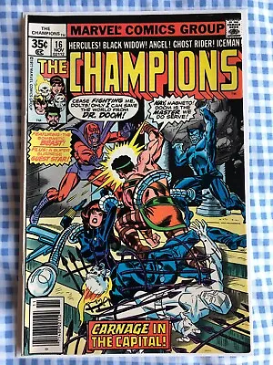 Buy Champions 16 (1977) Dr Doom, Beast, Magneto, Hulk, Black Widow, Ghost Rider [6.0 • 13.99£