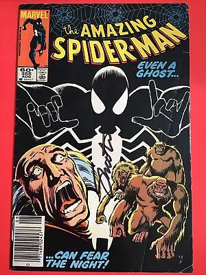 Buy AMAZING SPIDER-MAN 255 Signed JIM SHOOTER Newsstand Variant F Fine Marvel Comic • 20.27£