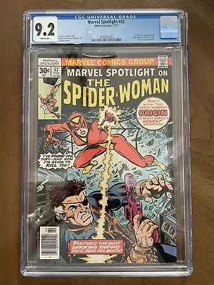 Buy Marvel Spotlight #32 CGC 9.2 WHITE Pgs 1st App Spider-Woman (Jessica Drew) KEY • 239.85£
