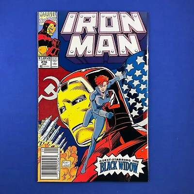 Buy Iron Man #276 Guest-Starring Black Widow NEWSSTAND UPC Marvel Comics 1992 • 3.15£
