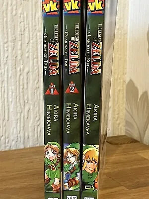 Buy 3 X The Legend Of Zelda Manga - A Link To The Past & Ocarina Of Time Part 1 + 2 • 14.95£
