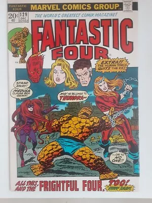 Buy FANTASTIC FOUR #129 VF, 1st App. Thundra, John Buscema Art, Marvel Comics 1972 • 82.01£