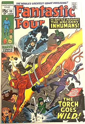 Buy Fantastic Four # 99.  Feb. 1970. Inhumans.  Jack Kirby.  Vfn+ 8.5 • 59.99£