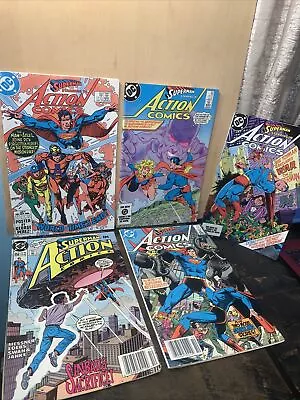 Buy Superman In Action Comic Books 1984,85 & 90 Sinbads Sacrifice. #658 572 553 555 • 11.53£
