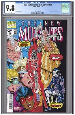 Buy New Mutants Facsimile Edition #98 CGC 9.8 Reprint 1st Appearance Deadpool • 55.18£