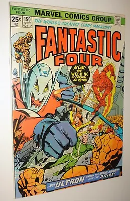 Buy Fantastic Four #150 Buckler Classic 1974 Ultron Inhumans Wedding Ish 9.0/9.2 • 34.46£