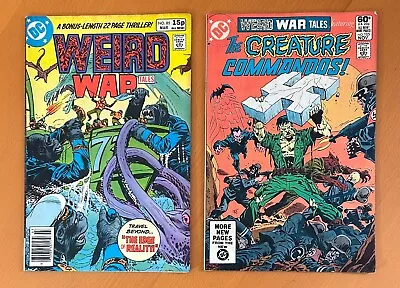 Buy Weird War Tales #85 & 105 (DC 1980) 2 X Bronze Age Comics • 12.95£