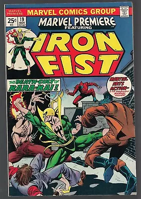 Buy Marvel Premiere #19 Iron Fist 1974 Colleen Wing 1st Appear  Death-cult  Vf/nm  • 69.96£