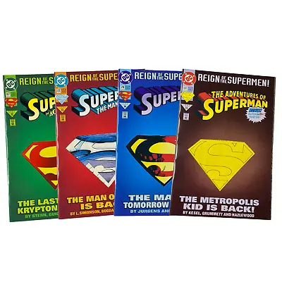 Buy 1993 Reign Of Supermen #12 13 14 15 DC Comics Bundle (Complete) Lot Of 4 • 11.82£