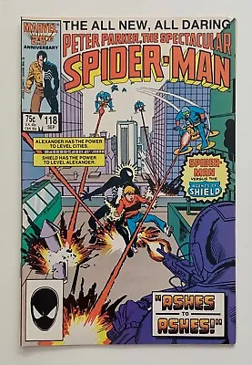 Buy Spectacular Spider-Man #118 Copper Age Comic (Marvel 1986) VF+ Issue • 6.71£