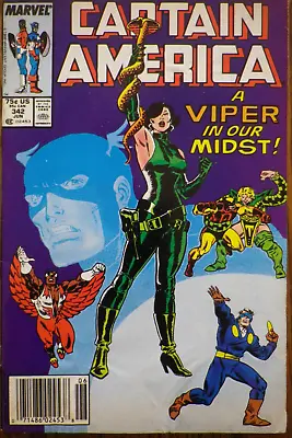 Buy Captain America #342 - June 1988 - Marvel Comics - VERY NICE Look • 1.86£