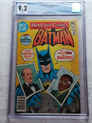 Buy Detective Comics #501 CGC 9.2 (1981) Batman Batgirl Backup Story White Pages NM- • 47.93£