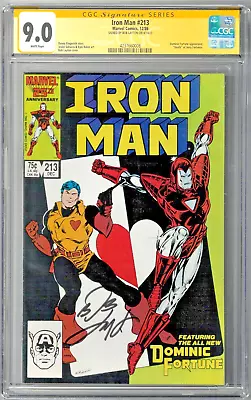 Buy Iron Man #213 CGC SS 9.0 (Dec 1986, Marvel) Signed Bob Layton, Dominic Fortune • 114.78£