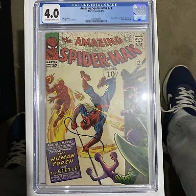 Buy Amazing Spider-Man 21 Cgc 4.0 Ow W • 275£