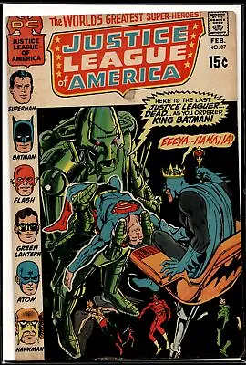 Buy 1971 Justice League Of America #87 DC Comic • 12.16£
