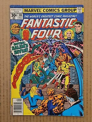Buy Fantastic Four #186 Salem's Seven Marvel 1977 FN- • 4.76£