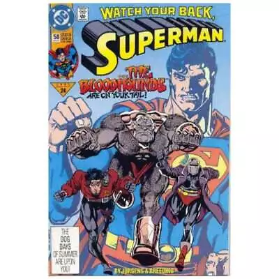 Buy Superman (1987 Series) #58 In Near Mint Minus Condition. DC Comics [f} • 1.25£
