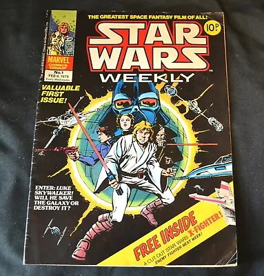 Buy Star Wars Weekly UK Comic Issue #1 08/02/78 February 2nd 1978 Luke Skywalker! B • 60£