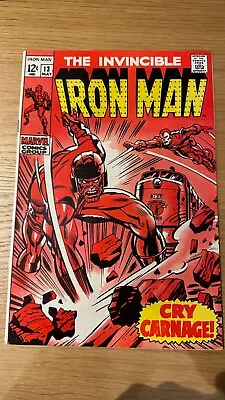 Buy Marvel Invincible Iron Man #13 1968 VG+ Bag And Boarded • 15£