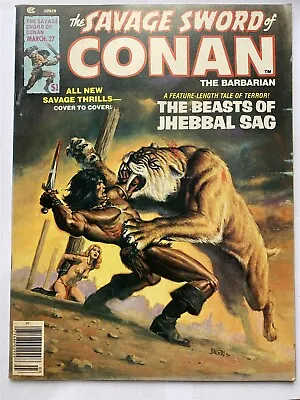 Buy SAVAGE SWORD OF CONAN #27 Curtis Marvel Comics Magazine 1978 VF • 6.95£