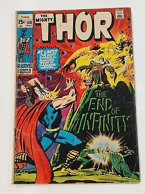Buy The Mighty Thor 188 Stan Lee John Buscema Early Bronze Age 1971 • 16.06£