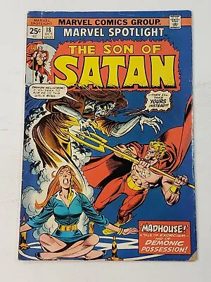 Buy Marvel Spotlight 18 Son Of Satan 1st Appearance Of Allatou MVS Intact 1974 • 12.64£