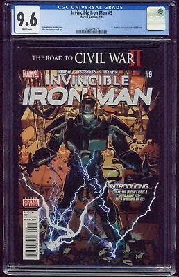 Buy Iron Man # 9 July 2016  Cgc-graded 9.6 Near Mint+ Marvel Comics Item: G-836 • 158.31£