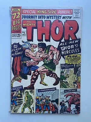 Buy Journey Into Mystery Annual #1 Thor 1st Appearance Hercules! • 238.49£