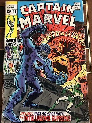 Buy Captain Marvel / Marvel Comics / 1969 / Issue 16 • 20£
