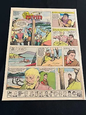 Buy #T03 KEVIN THE BOLD Kreigh Collins Lot Of 7 Sunday Tabloid Full Page Strips 1966 • 15.98£