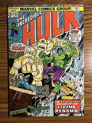 Buy The Incredible Hulk 183 Herb Trimpe Cover 2nd App Zzzax Marvel Comics 1975 • 7.84£