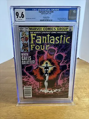Buy Fantastic Four #244 CGC 9.6 Newsstand 1982 Frankie Raye Becomes Nova • 177.82£