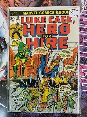 Buy Luke Cage, Hero For Hire #12 Marvel 1973 AUG  Chemstro!  W/ Spider-Man Cameo NM • 39.52£