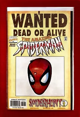 Buy Amazing Spider-man #432 Wanted Variant Cover Near Mint Buy Spidey Comics Now • 14.10£