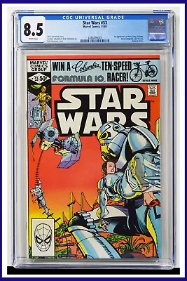 Buy Star Wars #53 CGC Graded 8.5 Marvel November 1981 White Pages Comic Book. • 56.92£