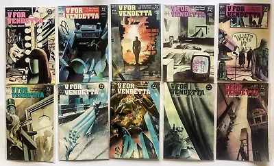 Buy V For Vendetta 1-10 Full 10 Issue Run. DC Comics 1988. VG - NM  Condition • 110£