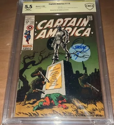 Buy Captain America #112-(cbcs/not Cgc) Signed By Jim Steranko/1969 Marvel Comics • 199.87£