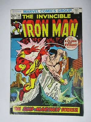 Buy 1972 Marvel Comics The Invincible Iron Man #54 • 35.54£