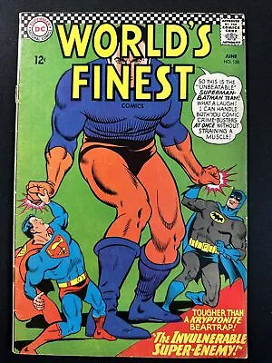Buy Worlds Finest #158 Batman Superman DC Comics 1st Print Silver Age 1966 G/VG *A2 • 7.90£