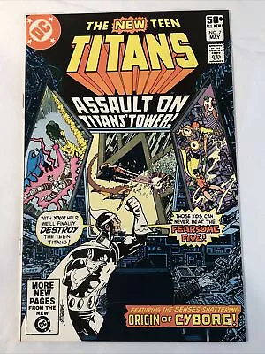 Buy The New Teen Titans #7 DC 1981 Origin Of Cyborg! Very Nice Comic!! • 11.39£