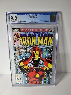 Buy Iron Man #170 CGC 9.2 1st James Rhodes As Iron Man 🔑 Marvel 1983  • 64.33£