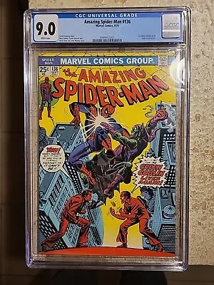 Buy Amazing Spiderman 136 Cgc 9.0 • 153.80£
