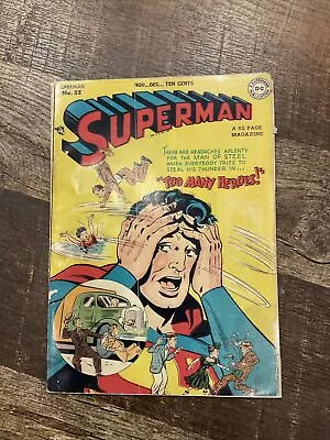 Buy Superman #55 Nice Repro CVR Colors Featured In Seduction Of The Innocent! • 178.73£
