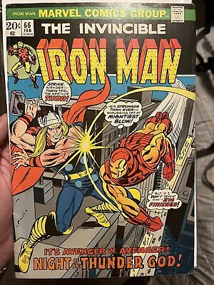 Buy Iron Man 66 Marvel 1974 VF+ • 21.38£